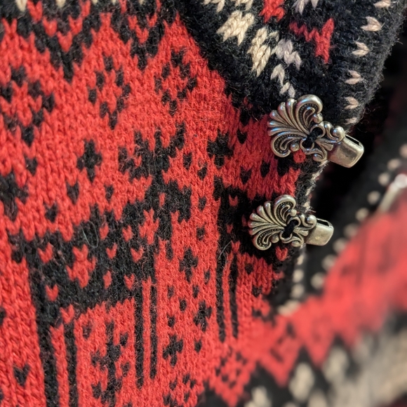 Nomadic Traders Moose Tree Nordic Style Sweater Decorative Clasp warm M - Picture 7 of 13